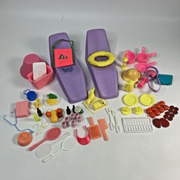 Barbie Other - Vtg 1980s Barbie Accessories Pool Party Camping Assorted Incomplete